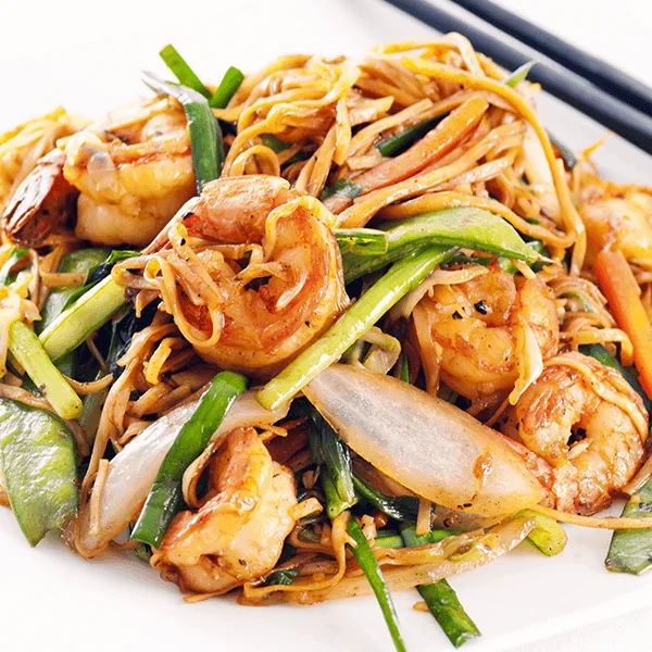 Delicious prawn noodles